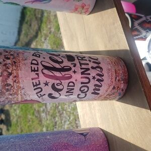 Fueled by coffee and country music tumbler